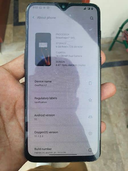 one plus 6t 6 128gb 10by10 all ok 5