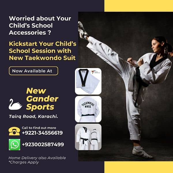 Taekwondo Uniform for all ages and Schools 1