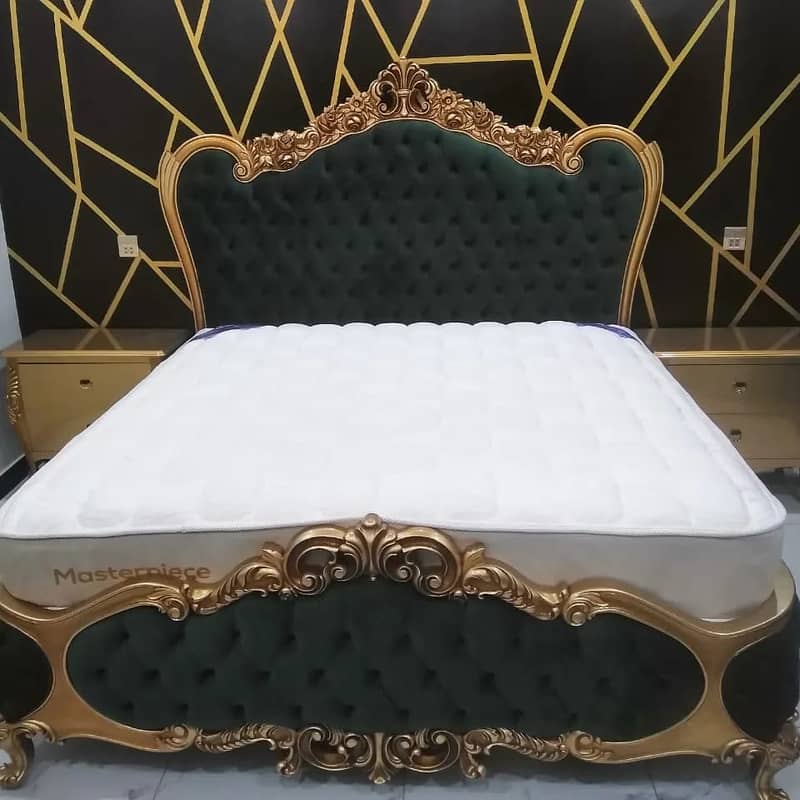 luxury bed/bedset/kingsize double bed/wooden bedset /dressing table 11