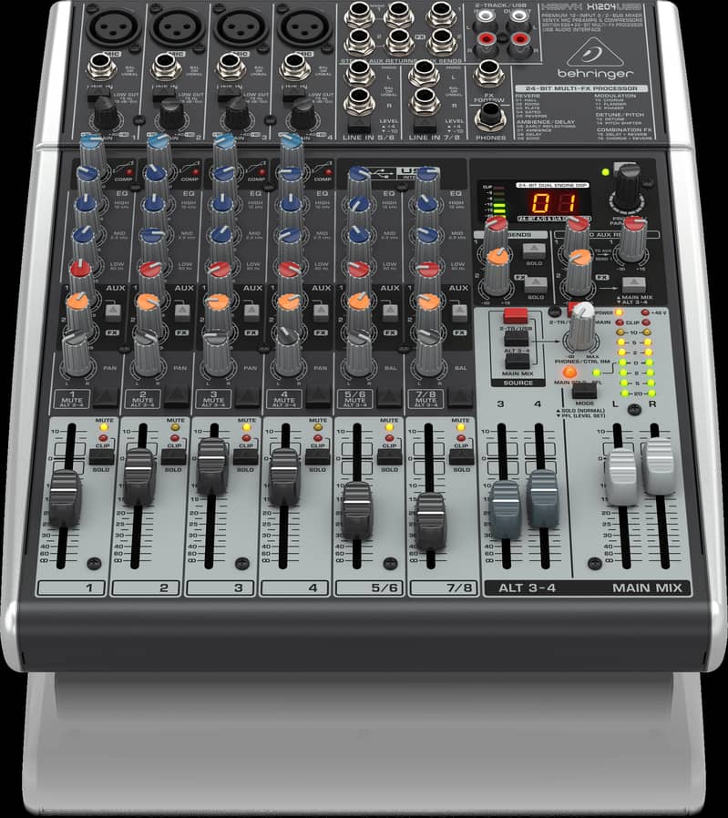 Behringer XENYX X1204USB – 12-Input USB Audio Mixer 5