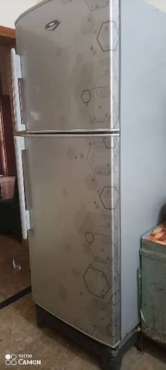 Haier fridge with two doors new looking condition full size 0