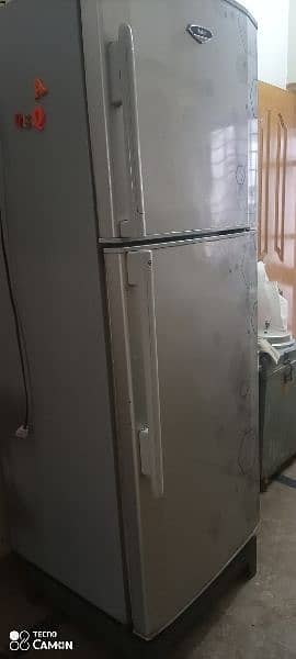 Haier fridge with two doors new looking condition full size 2