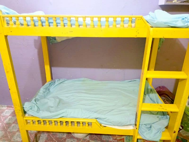 Used wooden bunk bed good condition. 5