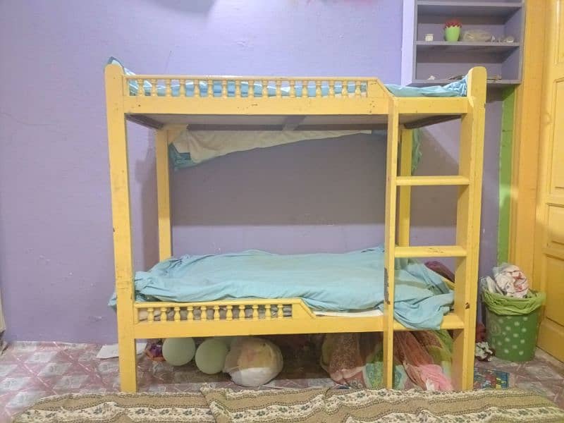 Used wooden bunk bed good condition. 8