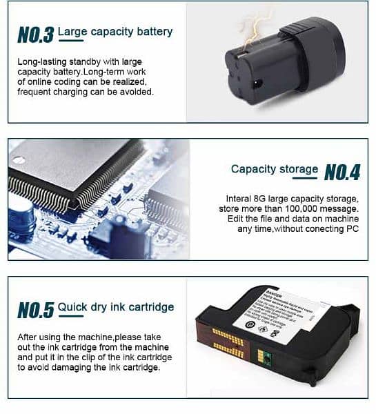 industrial inkjet handheld printer expiry date batch code printing 7