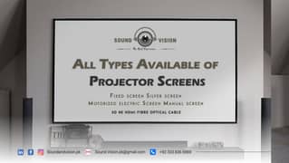 All Types Available of Projector Screens