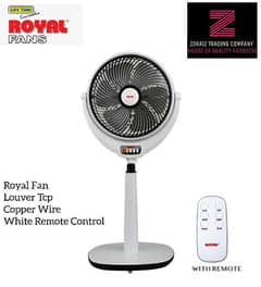 Royal Fan Louver Pedestal Remote Control Pure Copper