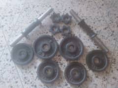 DUMBELLS 2 KG (2)plates 1 kg 4 plates