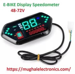 Speedometer / Universal Meter / Digital Display Speedometer 48-72V