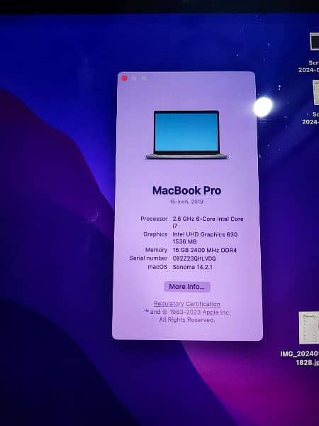 Macbook Pro 15 Inch 2019 Model 16gb Ram 512gb ssd 3