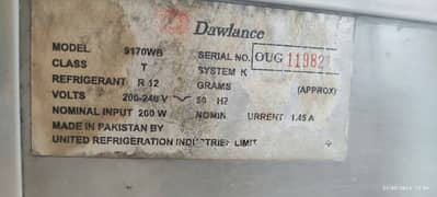 Dawlance Refrigerator  Model-9170 WB 0