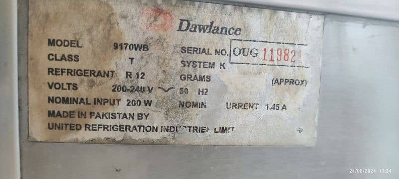 Dawlance Refrigerator  Model-9170 WB 0