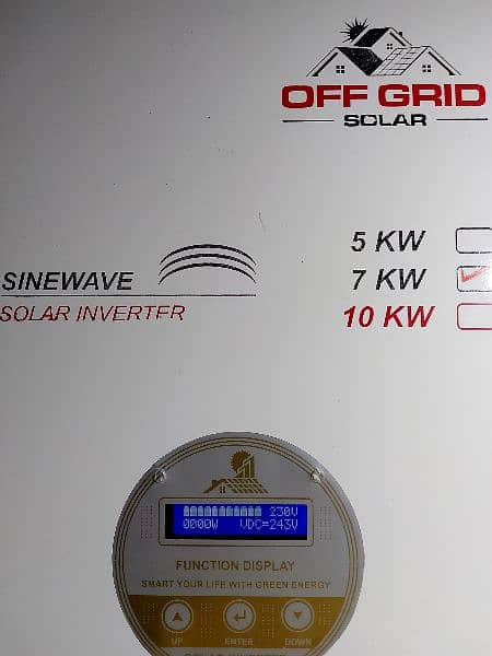 OFF-GRID PURE SINEWAVE  INVERTER WITHOUT BATTERIES AND WAPDA SHARING 6