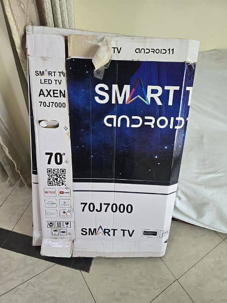 LED TV 60 inch Smart android, 4K, 2160P, bluetooth remote control 7