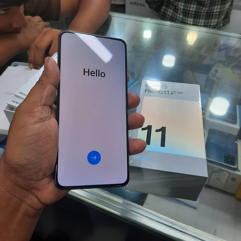 oppo reno 11f just box open, brand new pis 5