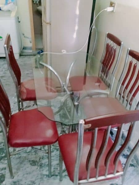 dinning table with 6 chairs 6