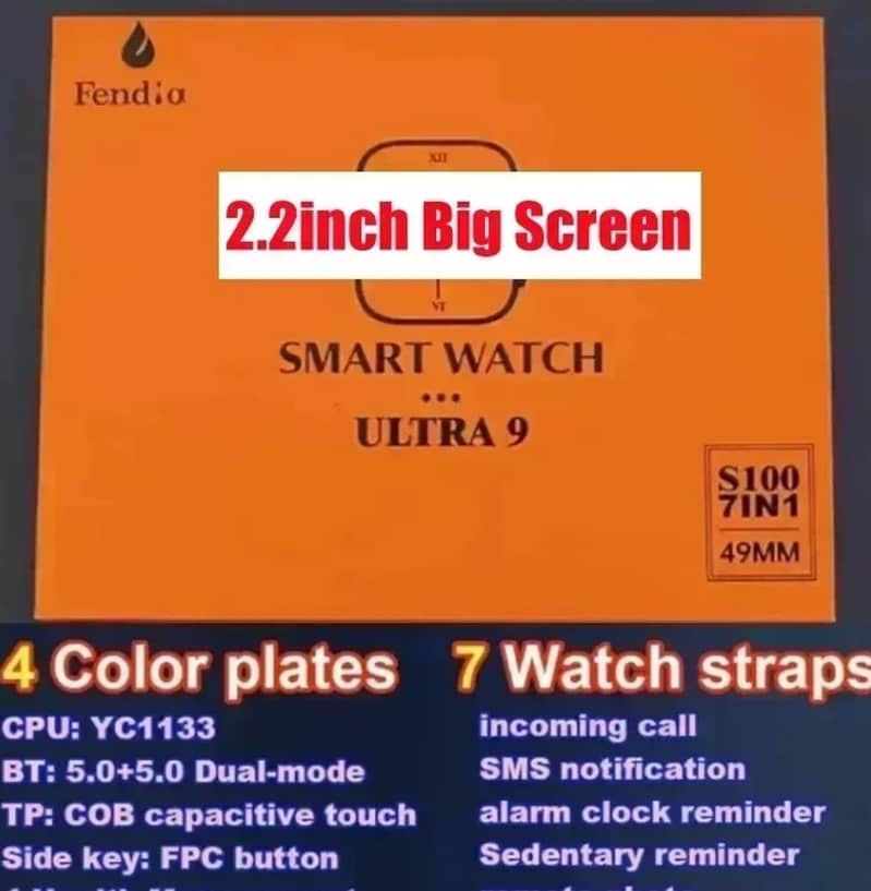 7in1 Ultra 2 S1 Smart Watch AMOLED display 1