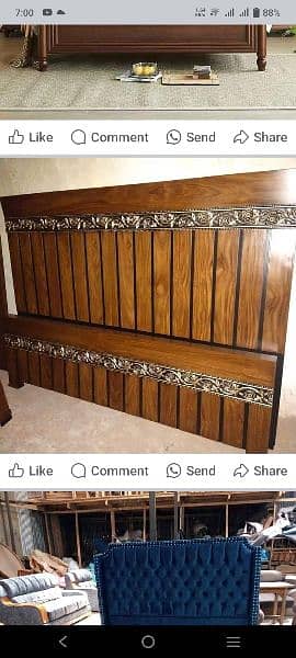 Double bed / Brass bed / bed set / furniture for sale 3