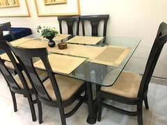 Dining table set 6 chairs