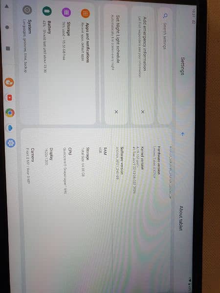 Lenovo tab 6 4gb/64gb A101LV 10/10 Condition 6