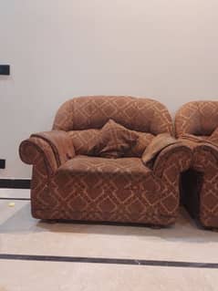 A six seater sofa in good condition for sale