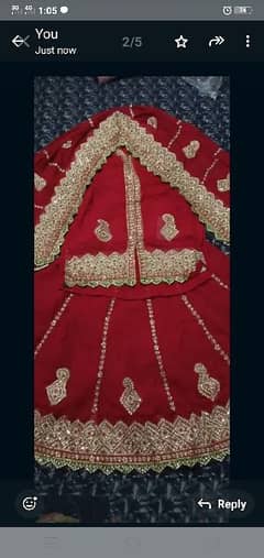 Bridal red sharara