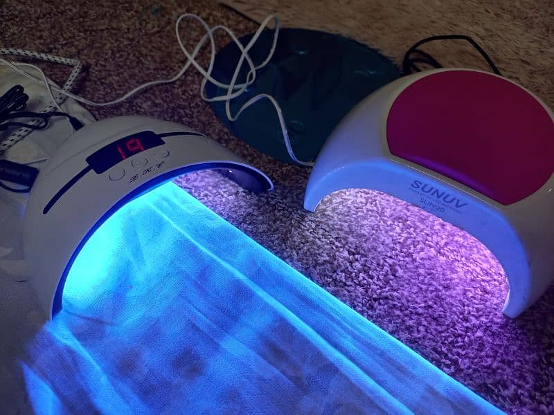 Nail uv lamps. Nail drying, baby phototherapy, currency checking 6