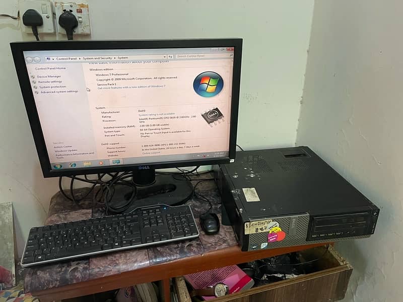 dell cpu pentium 4 and lcd complete system 4