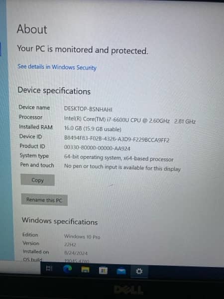 Dell Latitude E7480 core i7 6th generation 5