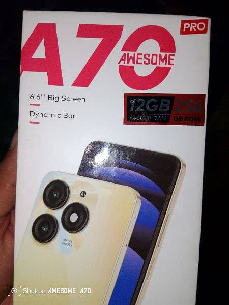 itel A70 PRO 12GB 256GB 13MONTHS WARRANTY FREE BACK COVER PROTECTORS 2