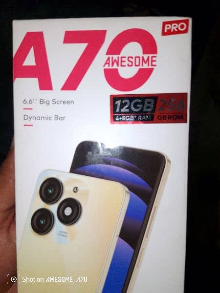 itel A70 PRO 12GB 256GB 13MONTHS WARRANTY FREE BACK COVER PROTECTORS 4