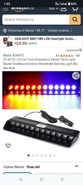 Dashboard Light Red/Blue 12 led 1