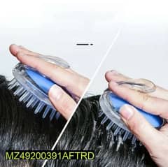 Silicon scalp shampoo brush