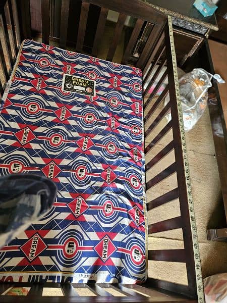 wood baby cot with mattress 3