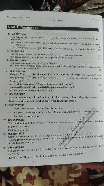 9709

MATHEMATICS

PAPER-1 1