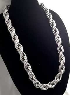 5 tola chandi chain rasa style 22kerat argent sale