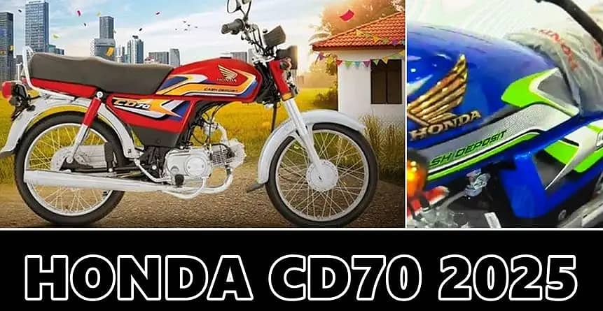 Honda CD 70 New Sticker 2025 Model   03174204945 4