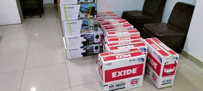 Exide Tall Tubular Battery TR-2500, TR-1800 & TR-3500