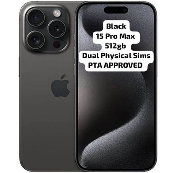 15 Pro Max 512gb PTA Approved 0