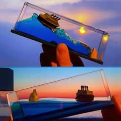 Creative Cruise ship Fluid bottle decoration