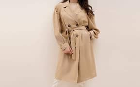 branded trench coat