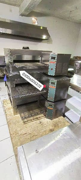 hot plate deep fryer oven conveyor prap table dough mixer fast food 6