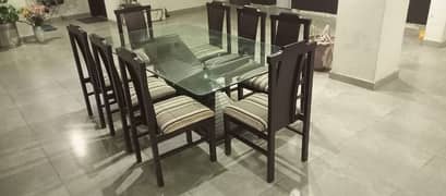 Dinning table with 8 chairs