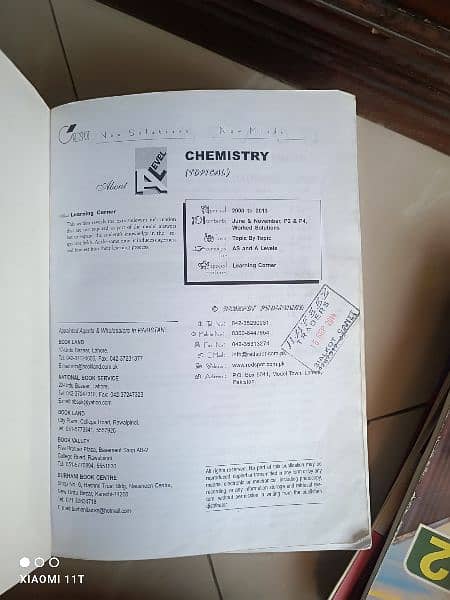 A level exam paper Chemistry 1