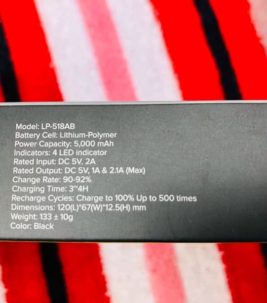 Noon Dubai power bank 5000mah 7