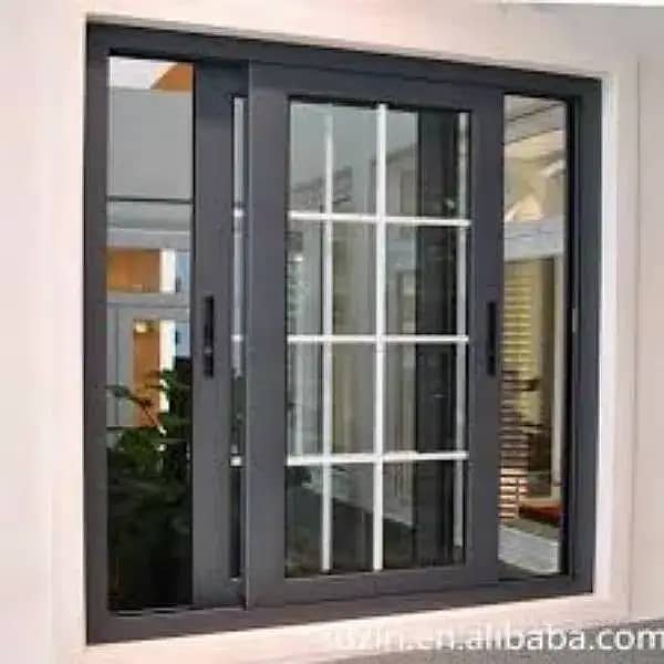 double glaze upvc window openable door 12mm glass partition touch 3