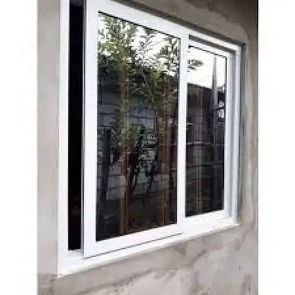 double glaze upvc window openable door 12mm glass partition touch 5