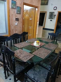 DINING TABLE WITH 8 CHAIRS