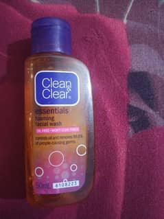 Clean and clear foaming facial wash