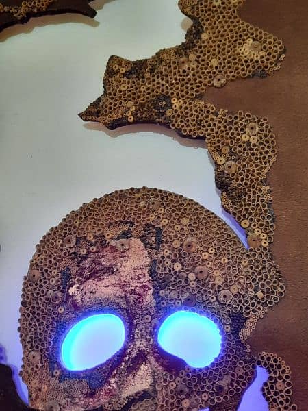 skull handcrafted wall decoration 4